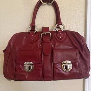 Marc Jacobs Deep Red Leather Satchel